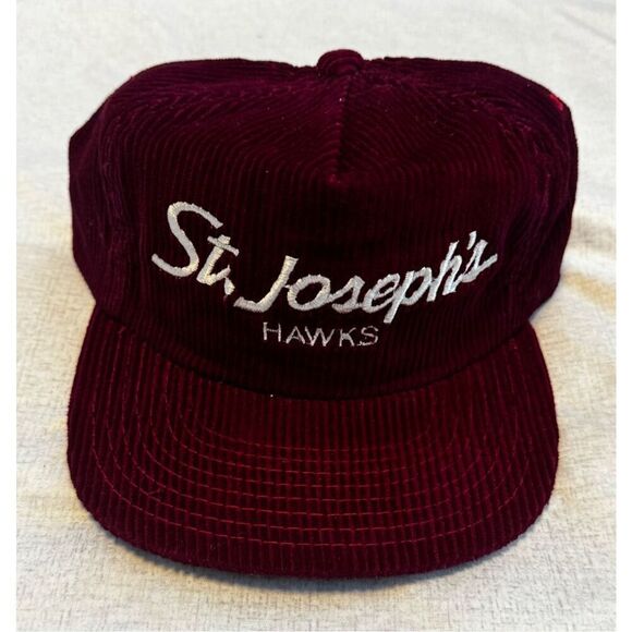 St. Joseph's Hawks Corduroy NCAA Sports Specialties Snapback Vintage Hat New - Picture 1 of 6